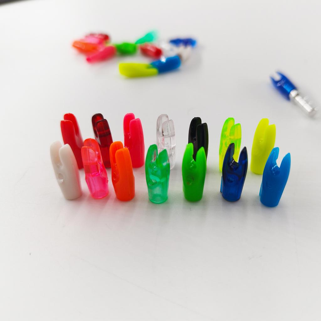 50pcs DIY Arrow Nocks Pin Set for ID4.2mm ID6.2mm 3.2mm Arrow Shafts Archery Accessories Reverse Curved Composite 5