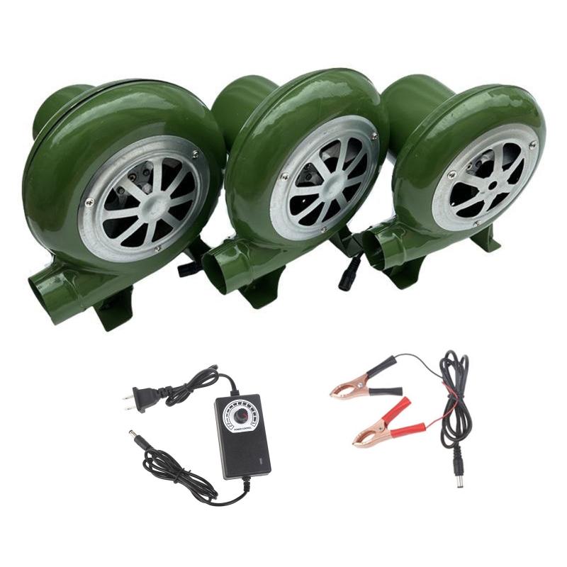 Ventilator electric Ventilator BBQ 100v 220v pentru gratar Mini Blacksmith Forges ventilator 100-240V cu adaptor de viteza Clip metalic