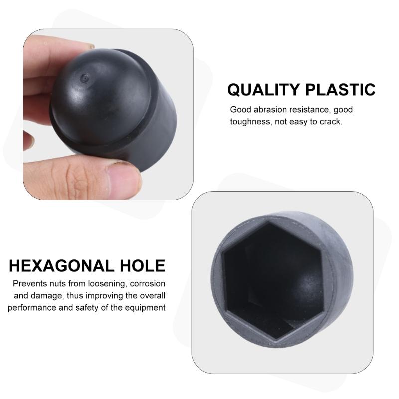 Upgrades Hexagonal Bolt Caps Cover Plastic Screw Head Protectors Set Portable Hexagon Head Protections Set for Bolts