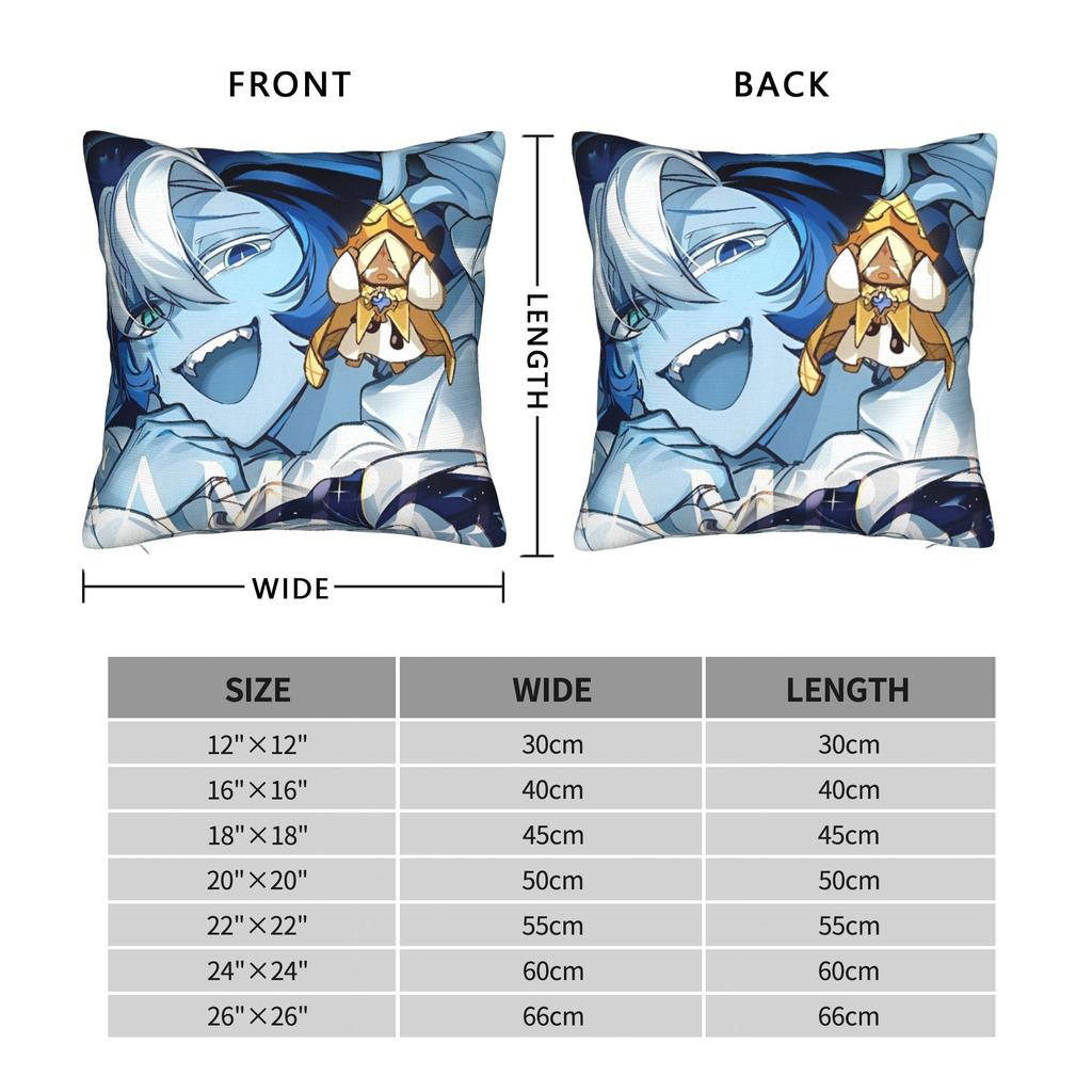 Cookie Run Kingdom  Pillow Cover Product Printing Cushion Cover Decorative Video Games Throw Pillow Case Cover Sofa Multi-Size