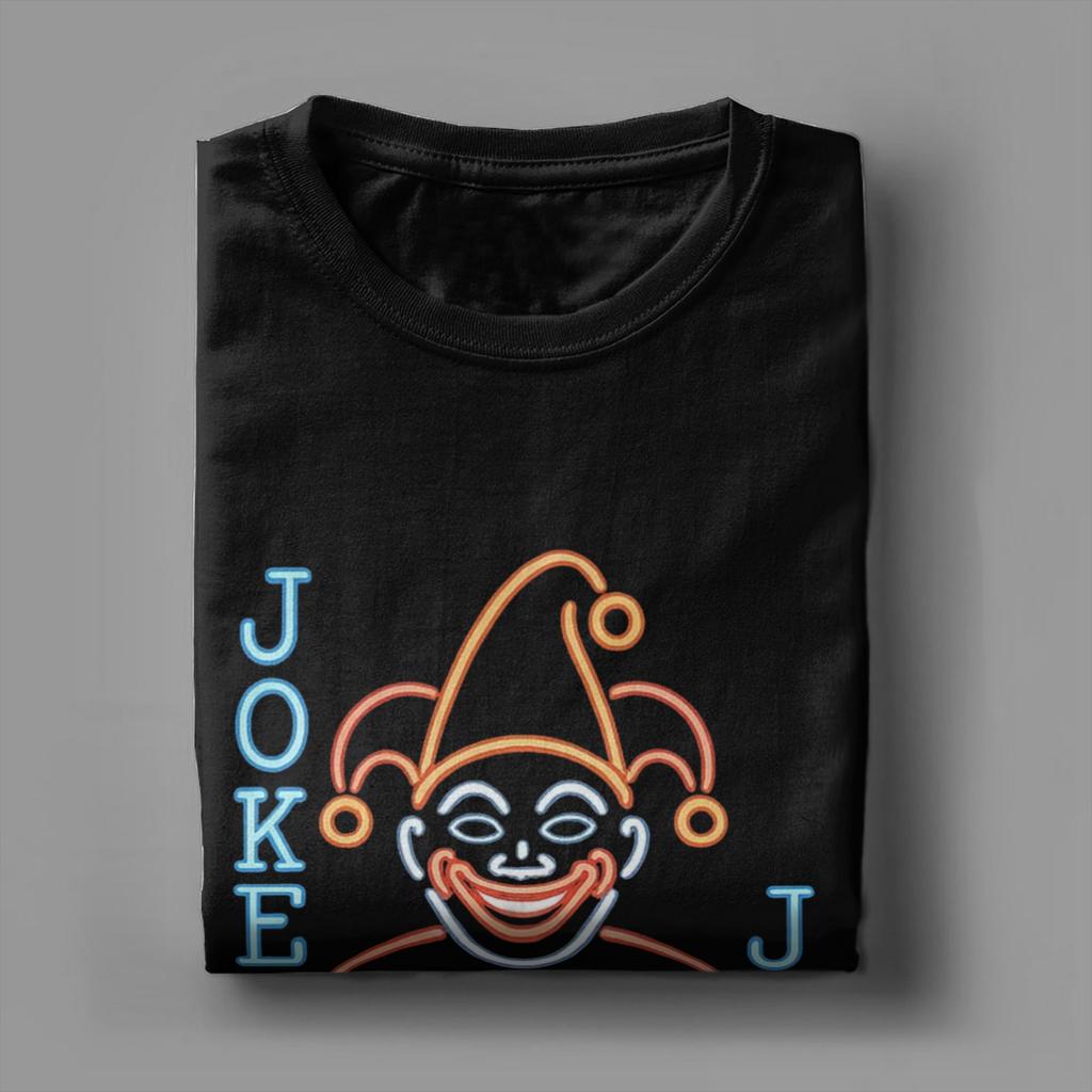 Men's Balatro Game Card Joker Roguelike T Shirts Clown 100% Cotton Clothes Novelty Short Sleeve Crew Neck Tees 4XL 5XL T-Shirts