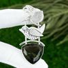 Natürlicher Grüner Amethyst Edelstein Anhänger 925 Sterling Silber Schmuck für Mädchen