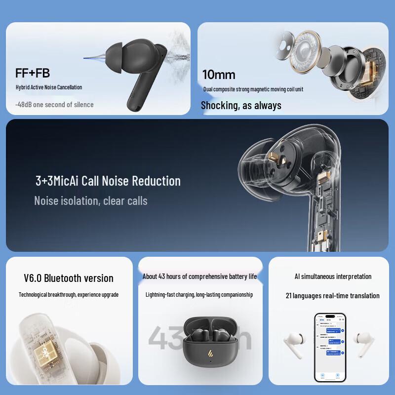 EDIFIER X5 Evo True Wireless ANC Bluetooth Earbuds