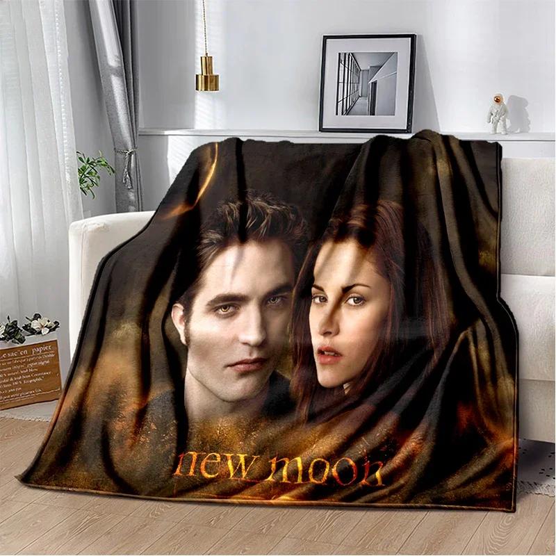 Twilight Estheticism Love Blanket Vampire Throw Blanket Werewolf Soft Cover Lightweight Warm Blankets for Bedroom