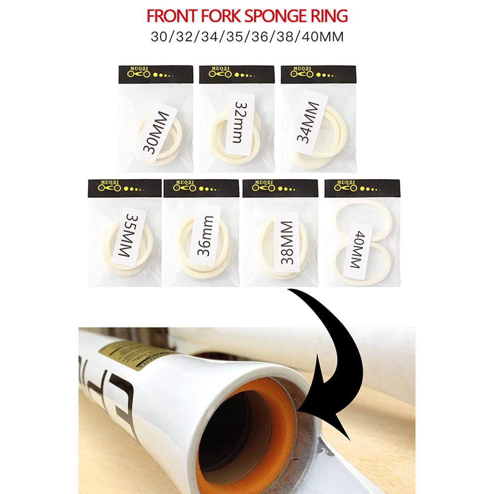 2pcs Bicycle Front Fork Sponge Ring Oil Foam Absorber Bike Forks Accessory 30/32/34/35/36/38/40mm Cycling Front Fork Sponge Ring