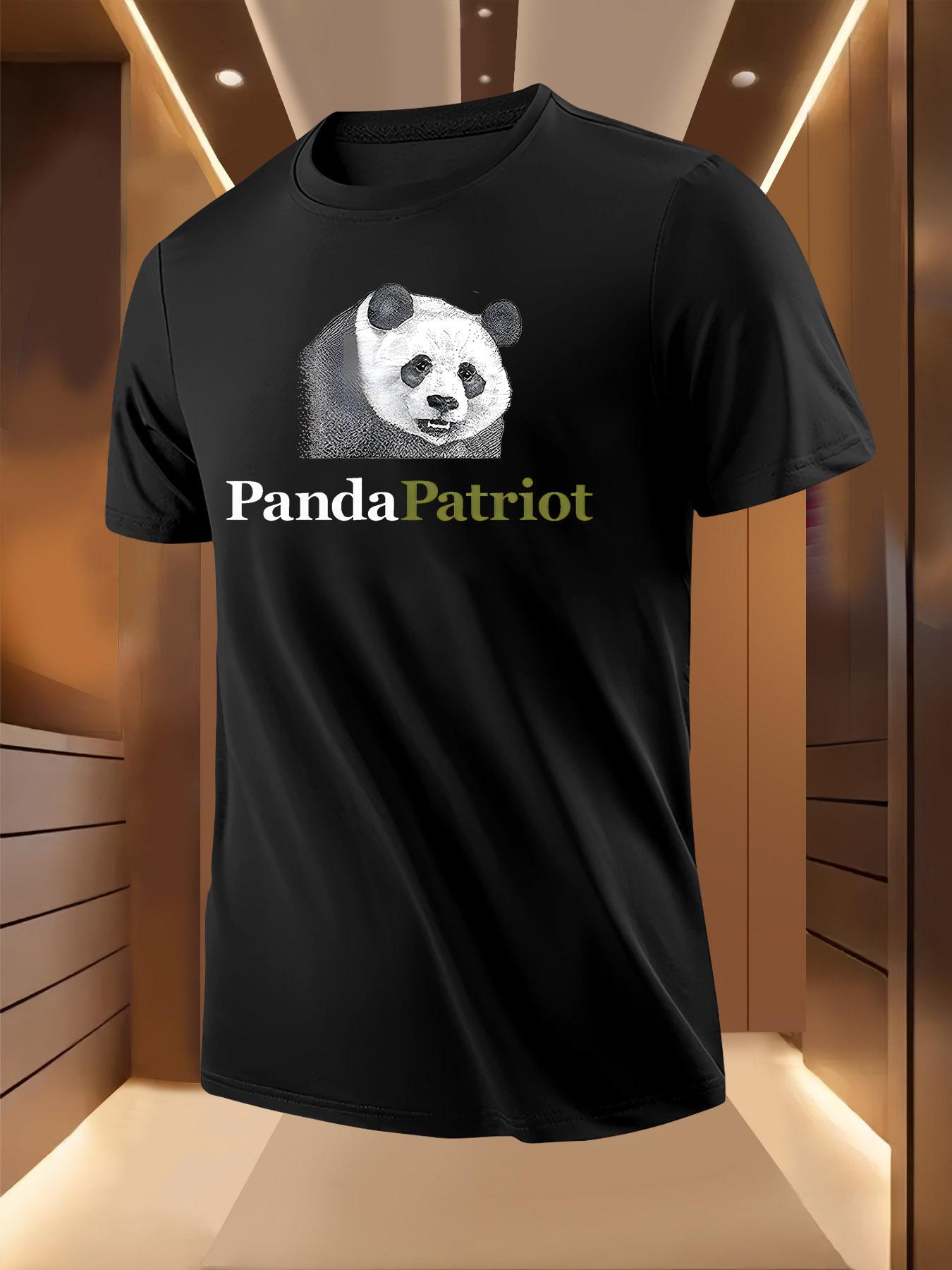 Panda Patriot Graphic Tshirt Graphic Tshirt - Breathable ... XXXL