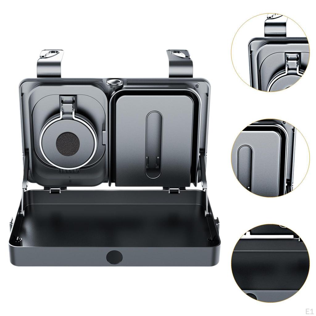 Car Backseat Table Food Tray Cup Holder, Multifunctional, Interior, Auto Headrest for
