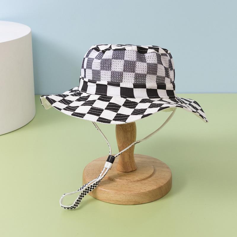 Verão Novo Malha Chapéus Balde Infantil Para Meninos Meninas Bonito Desenho Animado Chapéu de Sol Chapéu Panamá Protetor Solar Caminhada Pesca Chapéu Chapéu de Pescador