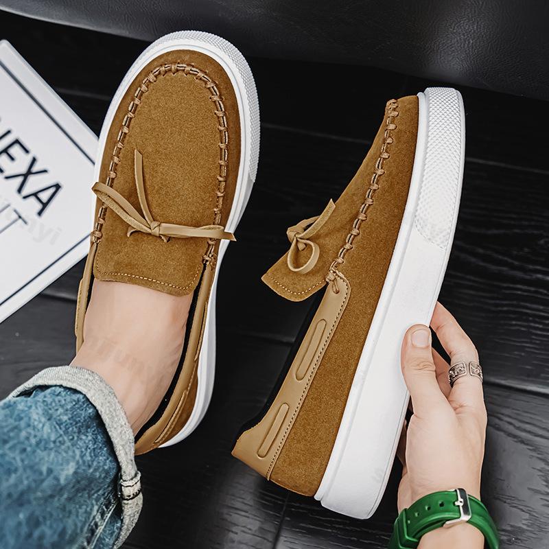 Fashion 2025 Autumn New Retro Shallow Mouth Thick Soled Single Shoes for Men Versatile Comfortable Fashion Niche Designed Chunky Loafers