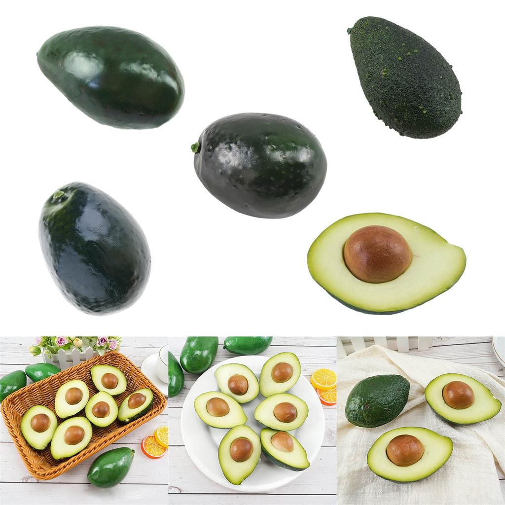 Artificial Avocado Realistic Avocado Artificial Fruit Fake Avocado Simulation Avocado Photography Props for Display