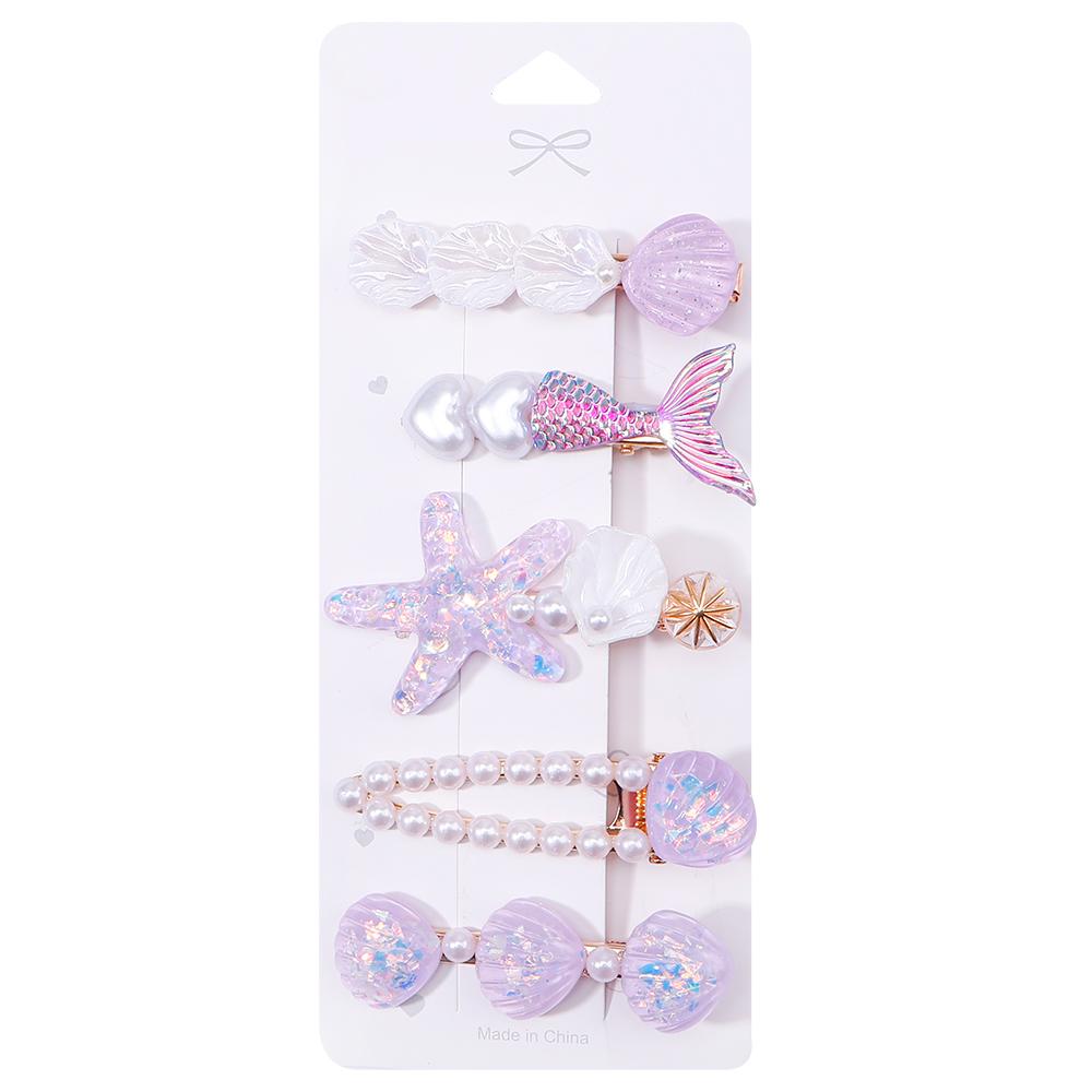 5-Piece Set New Women's Fashionable Hair Clip Accessories Simple Matching Hair Card Girls' Side Clip Gifts Headwear