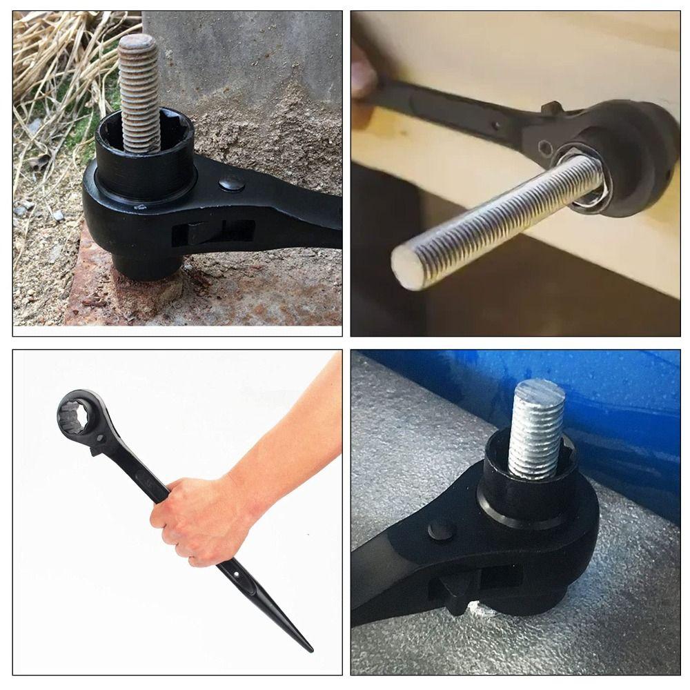 Quick Release Mini Ratchet Wrench Square Drive Head Bidirectional Ratchet Spanner  Hand Tool