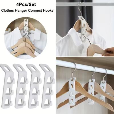 Clothes Hanger Connector Multi-Layer Cascading Clothes Hanger Hooks for Home Multi-Function Closet Storage Rack