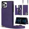 iPhone 14 Crossbody Phone Case with Card Slot for Apple 11/12/13/14 PRO - Women's Leather Protective Cover
