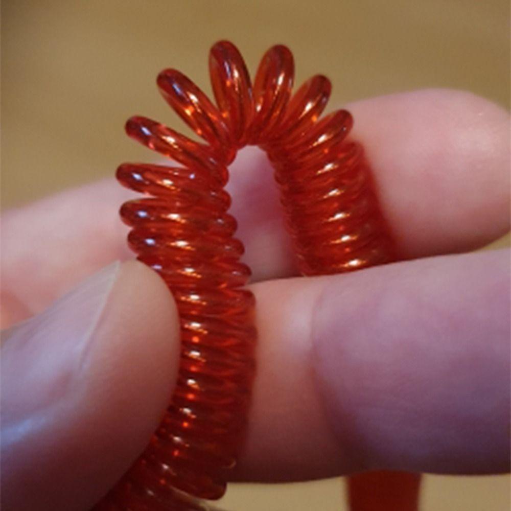 Cord Retractable Carabiner Safety Rope Spiral Coiled Lanyard Spring Elastic Rope Fishing Lanyards