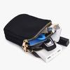 Bolso Mini para Mujer Bandolera con Cremallera Bolso de Hombro Monedero para Teléfono Móvil Billetera Multifuncional Vertical Negro Bolsos Bandolera para Caminar