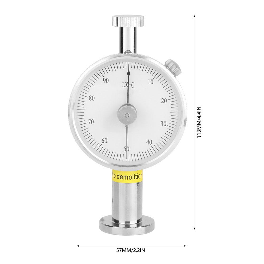 C Type Hardness Tester Durometer Meter For Synthetic Rubber Measuring LX C 2
