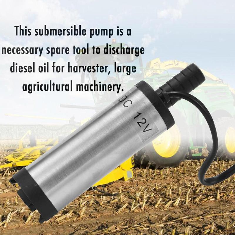 Pompa Elettrica per Auto 12V Pompa di Trasferimento Carburante Portatile Trasferimento Acqua Olio Rifornimento Pompa Sommergibile Per Pompa Acqua Diesel