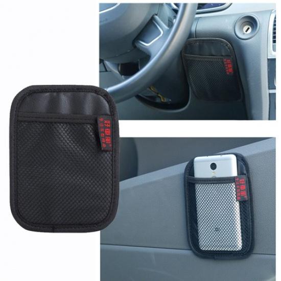 1x Auto Car Mesh Net Storage Bag Phone Holder Organizer Pouch Accessories Black