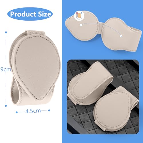 GeeRic 2-Piece Car Glasses Clip, Car Storage, Sunglasses Clip, Glasses Holder, for Car Sun Visor, Car Glasses Holder, Easy Installation, Anti-Los