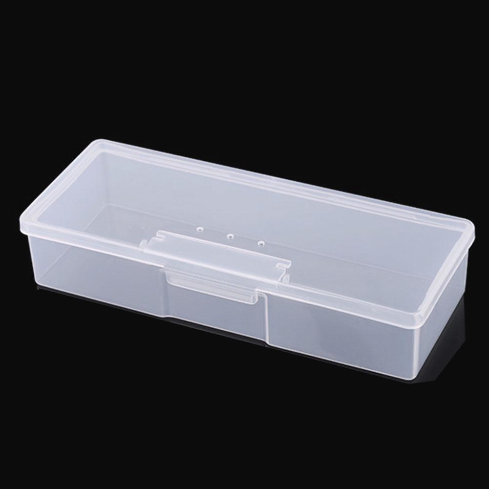 New Transparent Empty Nail Storage Box Manicure Tools Organizer for Case Holder