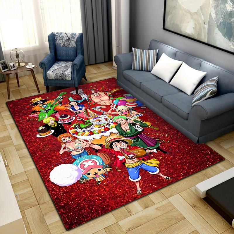 Anime One Piece Washable Non-Slip Rug Carpet Larget Floor Mat Bedroom Home Decor LXR134