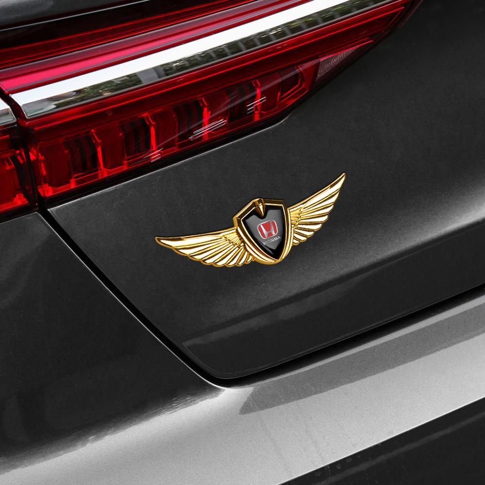 3D Metal Car Emblem Decoration Sticker Body Trunk Badge Decal For Honda Civic CR-V Accord Fit CR-Z Jazz City Odyssey Accessories