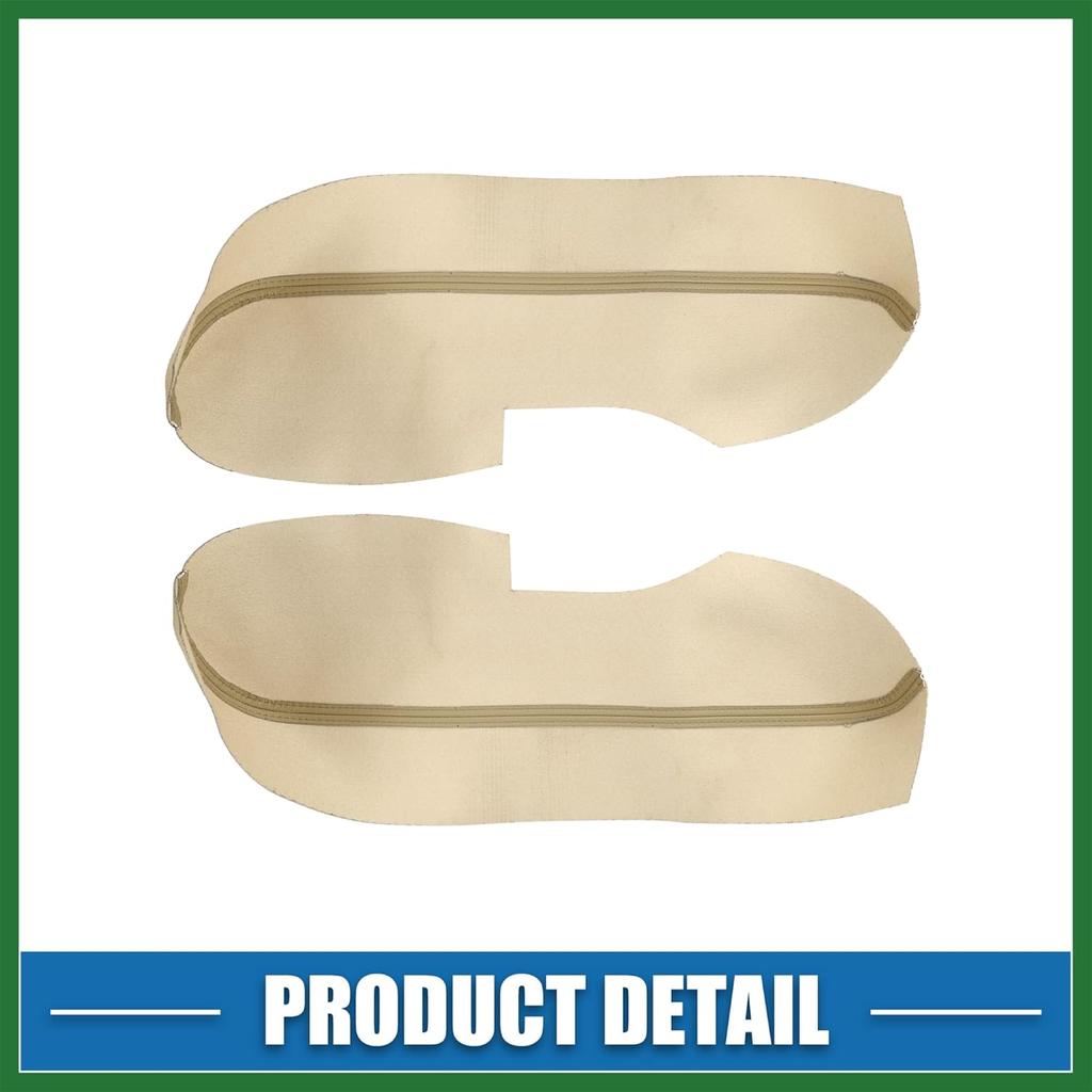 Motoforti Auto Vordertürverkleidung Armlehnenabdeckung Innenraumtürleisten für Acura TL 2009-2014 Beige 1 Paar Langlebig