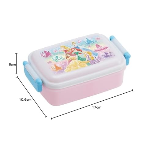 Skater Children's Antibacterial Lunch Box Fluffy 450ml Disney Princess 22 Girls Made in Japan RBF3ANAG-A