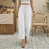 Womens Palazzo Pants Summer Casual Flowy Wide Leg Trousers Beach Travel Vacation Outfits