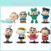 Cartoon Crayon Shinchan Figure Set With Pvc Material For Collectors And Desk Decor