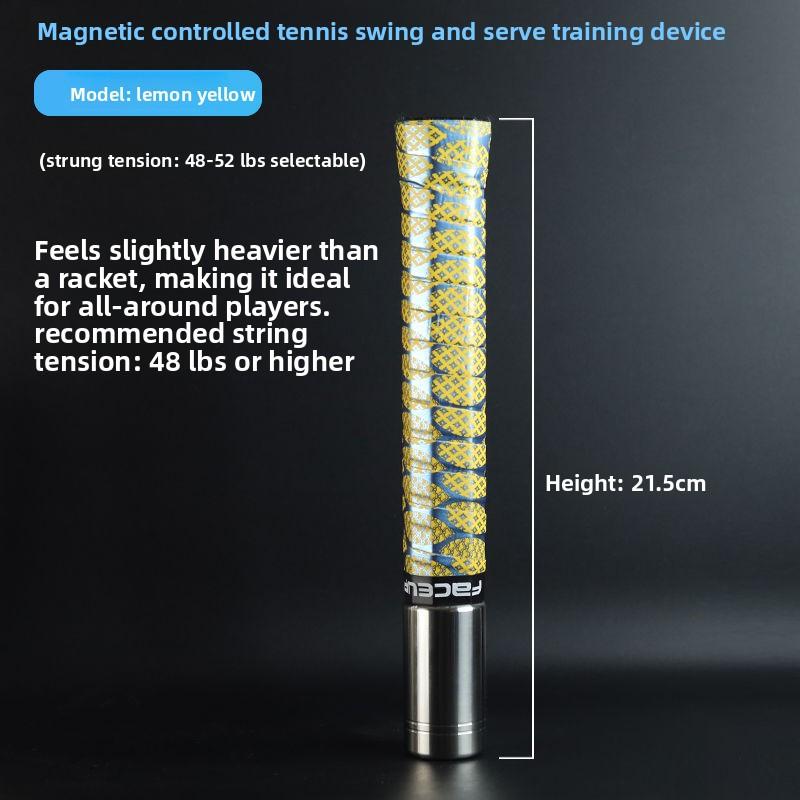 Antrenor Magnetic pentru Serviciu și Swing la Tenis Simulează Swingul Real Oțel Inoxidabil