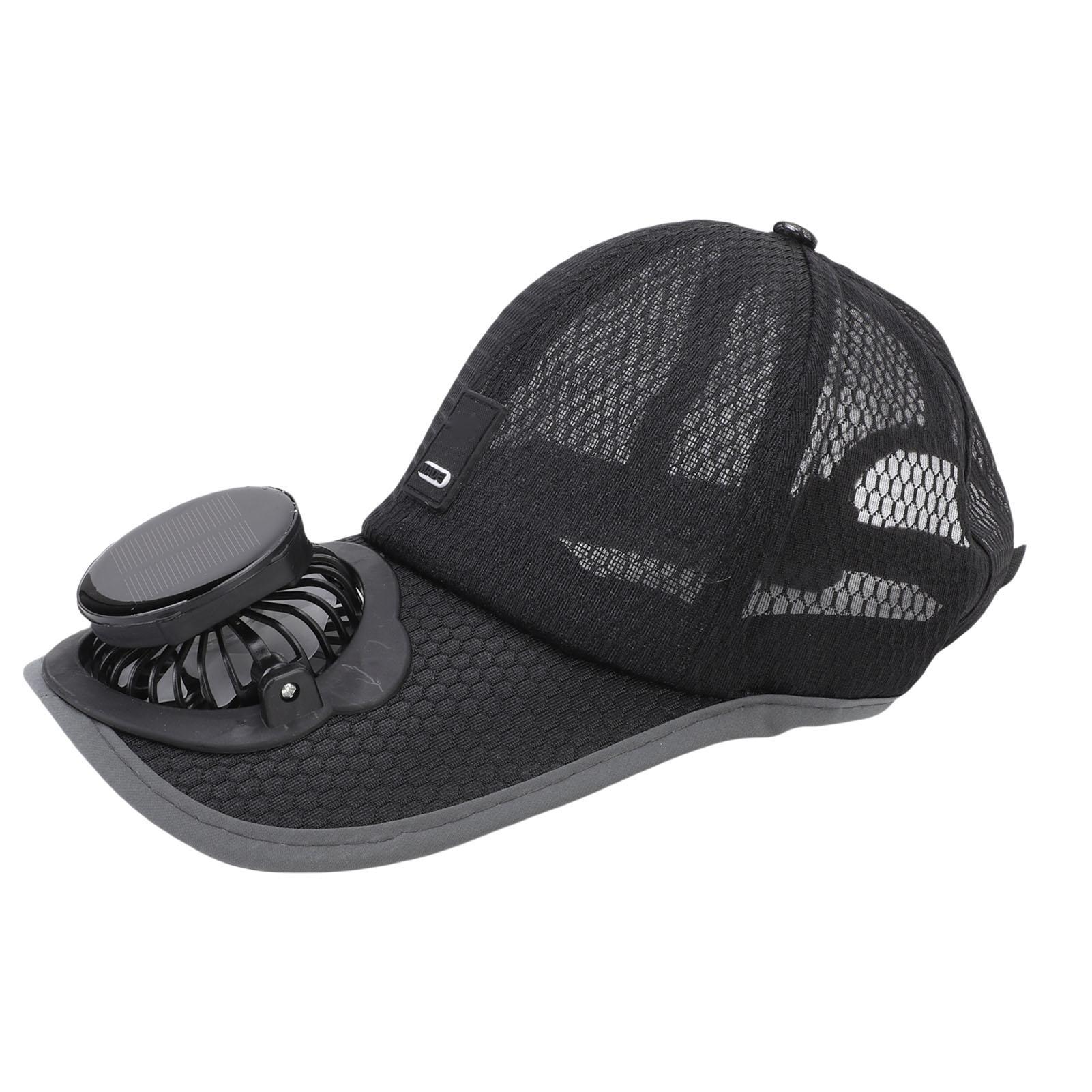 

Men Baseball with Solar Fan Angle and Wind Speed Fan Soft Breathable Mesh Hat for Outdoor Activities
