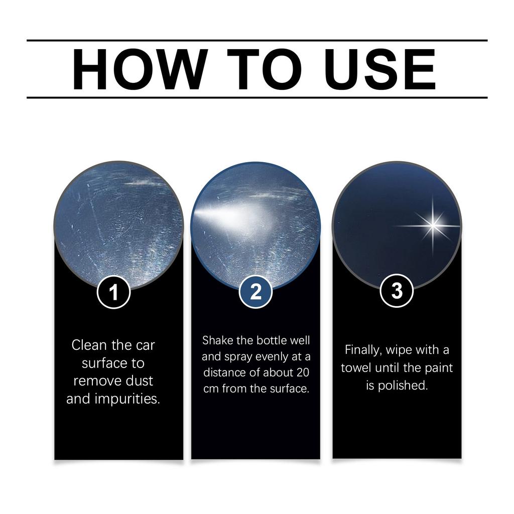 Multifunctional Car Paint Coating Spray Car Paint Maintenance Polishing Stain Removal Waterproof Maintainance  Car Maintenance Coating Agent 120ml