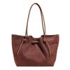 Large capacity retro suede tote bag women's 2025 new casual fashion shoulder bag niche versatile underarm bag