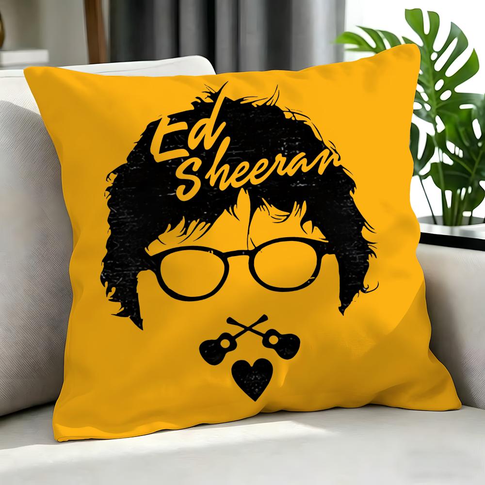 Singer - Ed Sheeran Cushion Cover Cushion Cover Set 4Pcs 50X50 45X45 40X40 Pillowcase Decorative Sofa Home Decor