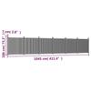 VidaXL Panneau de clôture gris 1045x186 cm WPC, clôture de jardin, clôture d’intimité, panneau de clôture en WPC 3282794