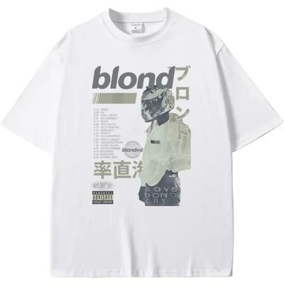 Rapper Ocean T-Shirt Male Blonds Tshirt Franks T Shirt Men Women Fashion Rap Tees