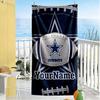 Dallas Customize Text Beach Towel High Absorbency & Quick-Dry Portable for SwimmingBeachCamping Travel Beach AccessoriesGym