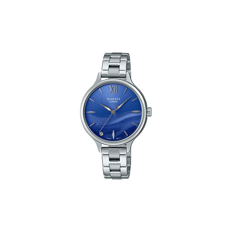 CASIO Women s SHEEN Blue Watch SHE-4550D-2BUPR Gradient Blue Dial