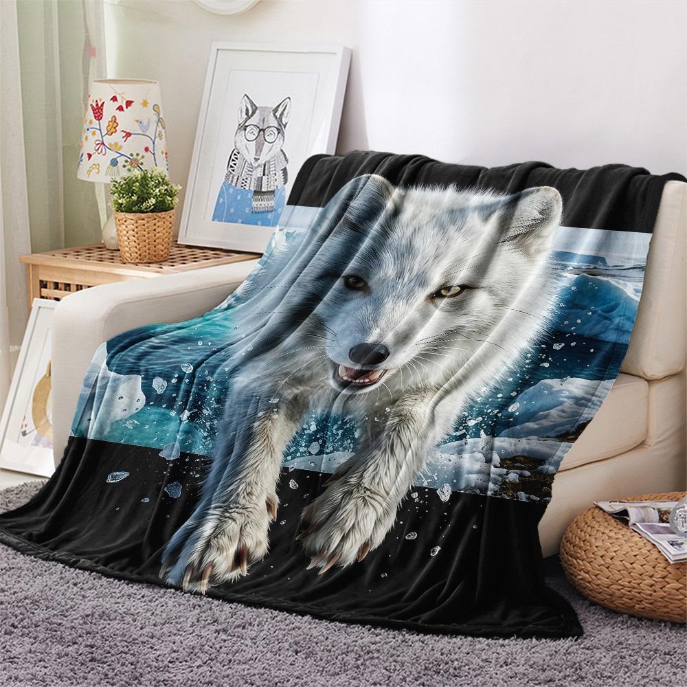 1PC 3D Flyout Print FlAannel Blanket, High quality Comfortable for All Seasons, Home Decor, Warmth and Comfort