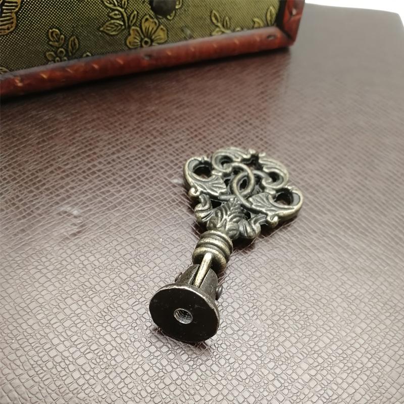 2Pcs Furniture Knobs and Pulls for Cabinets Door Antique Bronze Cabinet Wardrobe Drawer Closet Pull Handle for Wooden Box