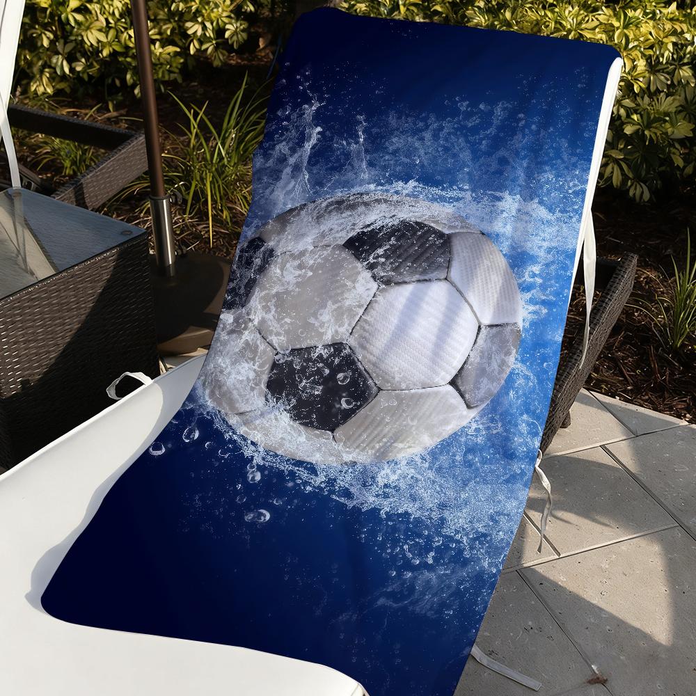Sports Soccer Print Towel Quick Drying Beach Towels Are Suitable For Swimming Pools Camping Yoga And The Gym