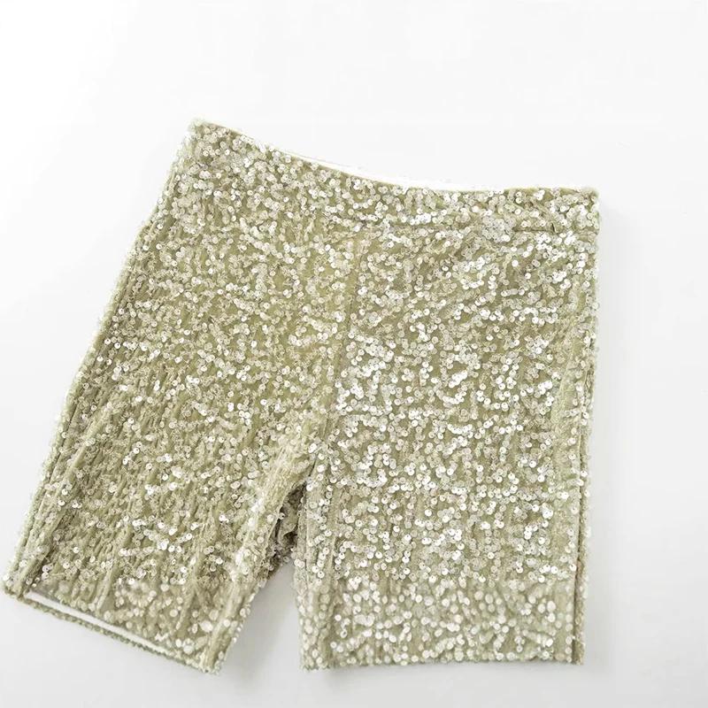 Women's Sequins High Waist Flare Pants Loose Zipper Slim Fashion Wide Leg Trousers Autumn Winter Shiny Chic Streetwear