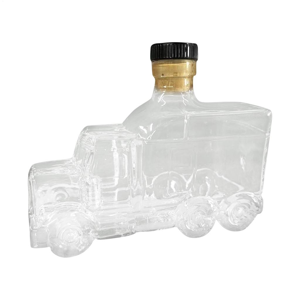 375ml Decorative Bottle Decanter Bourbon Decanter Whiskey Container Half Truck Decor With Stopper For Liquor Beer Wine Hosting