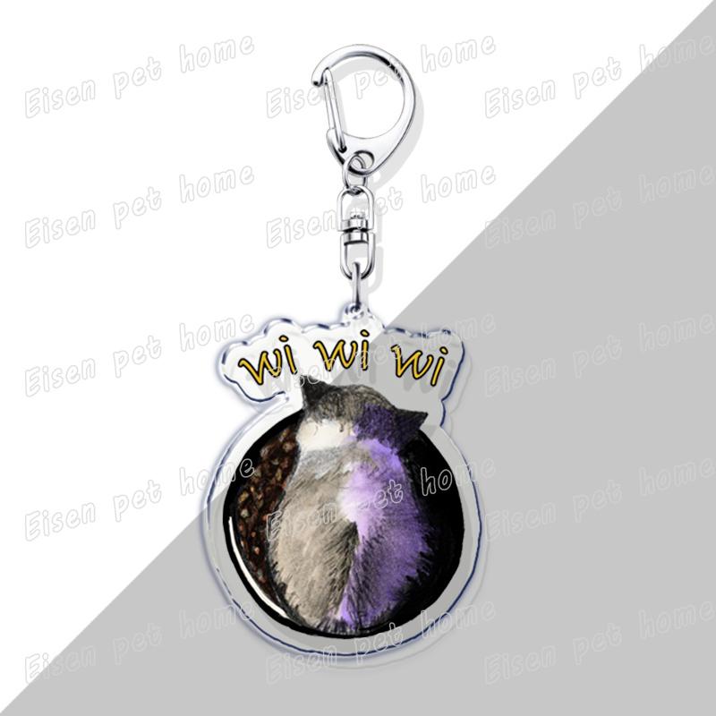 Cute Hamster Keychains for Accessories Bag Wiwiwi Cat OIIA OIIA Meme Uia Meow Car Key Chain Ring Jewelry Gifts Keyrings