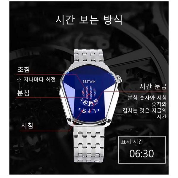 Trendy Herren-Armbanduhr aus Stahl, koreanische beliebte Uhren