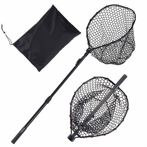 VEVOR Fishing Net, Foldable Landing Nets with Telescopic Handle, Portable Lightweight and Stronger 6063 Aluminum Fish Gear