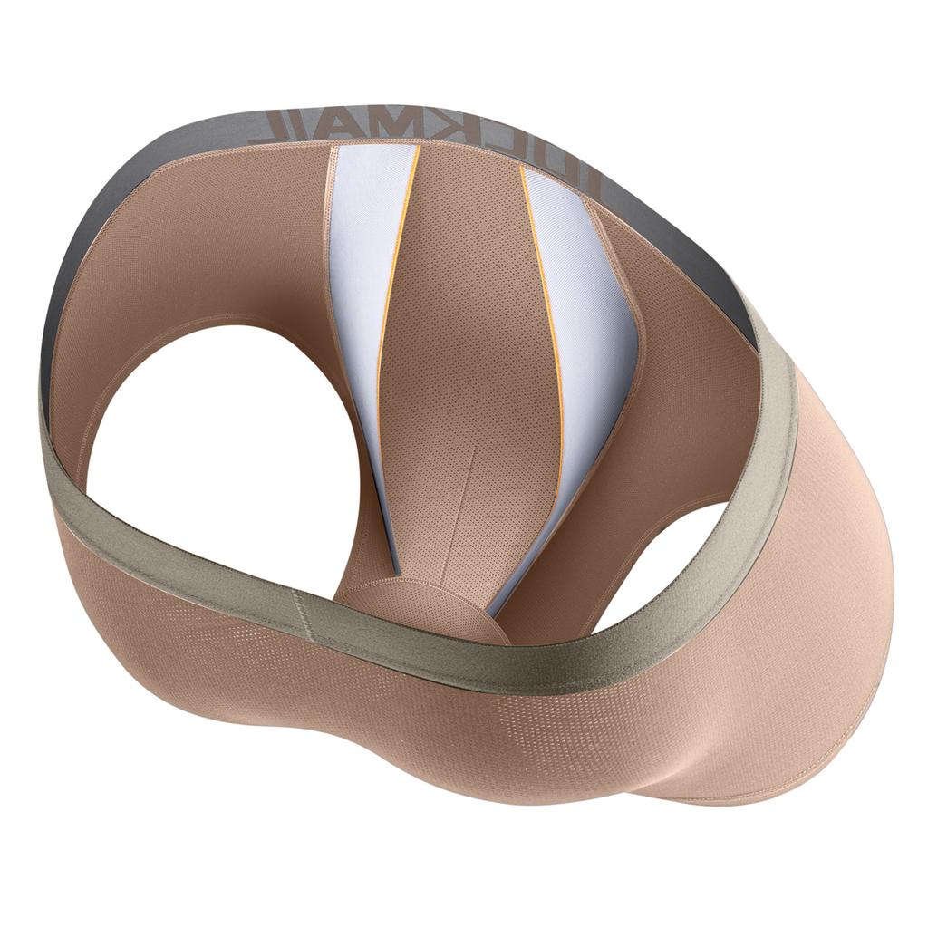 Boxer JOCKMAIL atmungsaktive Mesh-Unterhose mit langen, flachen Ecken, niedrige Taille, Sport-Hodensack für bequeme Boxershorts, tägliche Freizeit, bequeme Badehose