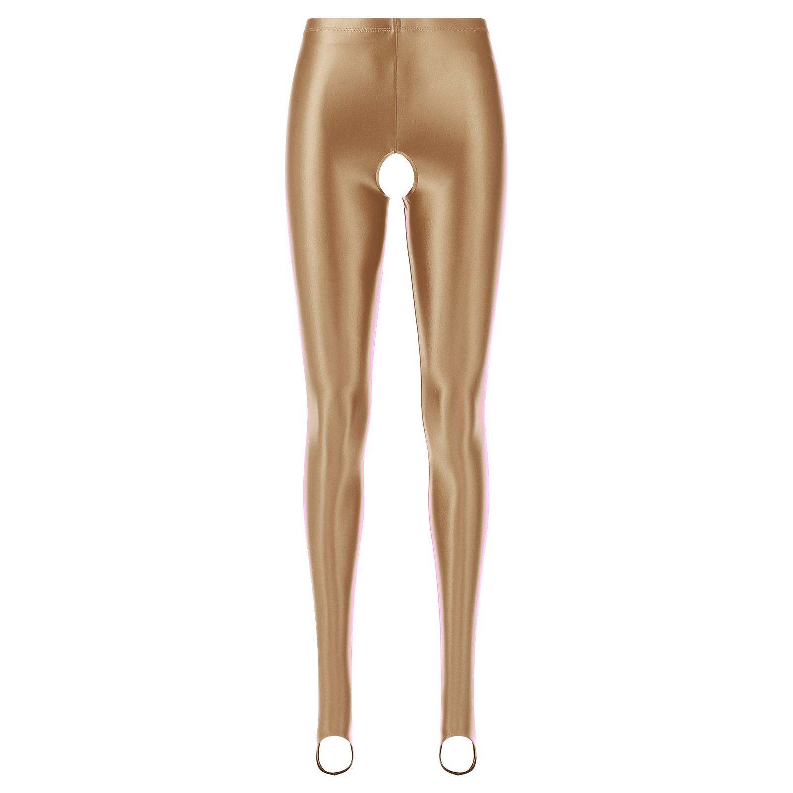 

Жіночі гладкі вузькі штани з еластичним поясом та бретельками на стрічці, ідеально підходять для фітнесу або модного стилю XL кавовий